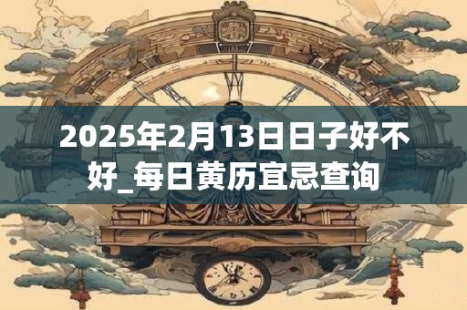 2025年2月13日日子好不好_每日黄历宜忌查询