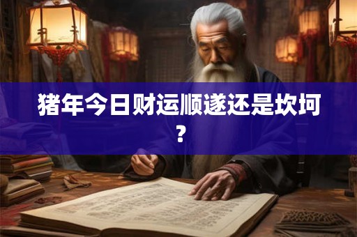 猪年今日财运顺遂还是坎坷？
