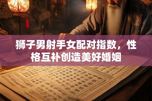 狮子男射手女配对指数，性格互补创造美好婚姻