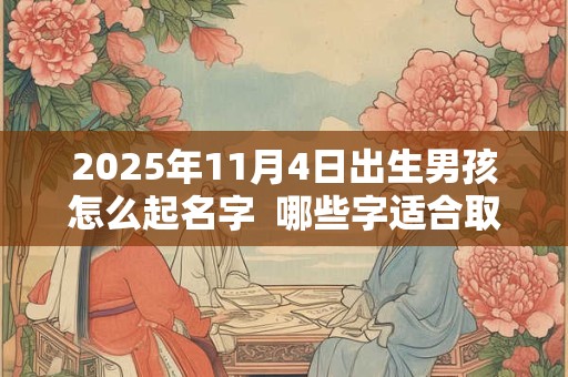 2025年11月4日出生男孩怎么起名字  哪些字适合取名