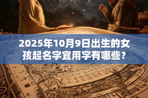 2025年10月9日出生的女孩起名字宜用字有哪些？