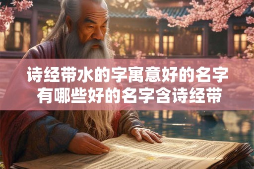 诗经带水的字寓意好的名字 有哪些好的名字含诗经带水的字呢