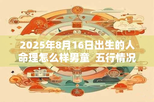 2026年8月16日出生的人命理怎么样男童  五行情况查询