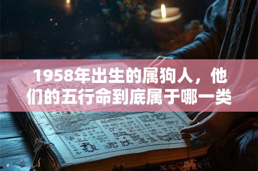1958年出生的属狗人，他们的五行命到底属于哪一类