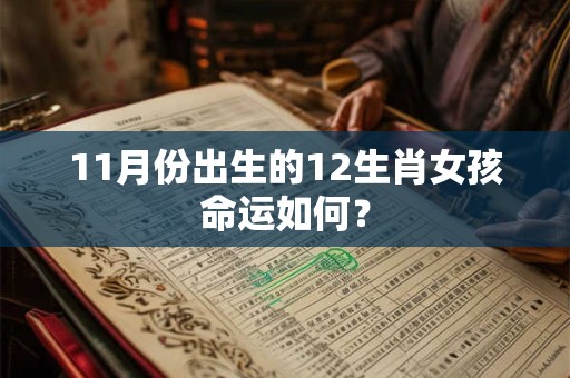 11月份出生的12生肖女孩命运如何？
