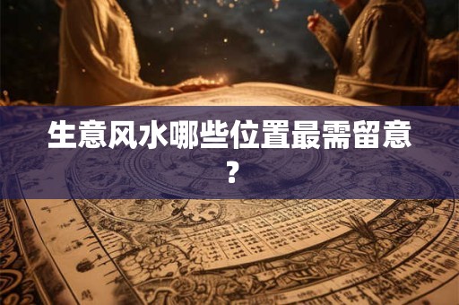 生意风水哪些位置最需留意？