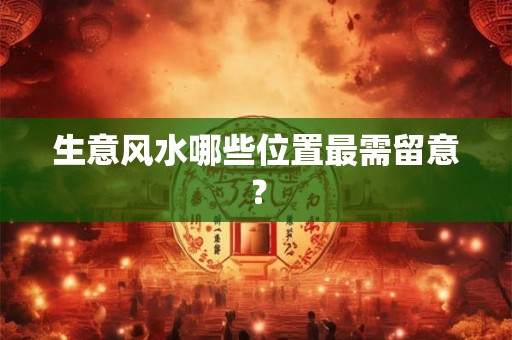 生意风水哪些位置最需留意？