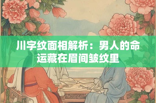 川字纹面相解析：男人的命运藏在眉间皱纹里