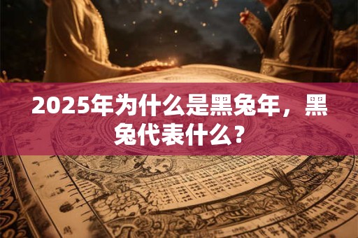 2025年为什么是黑兔年，黑兔代表什么？
