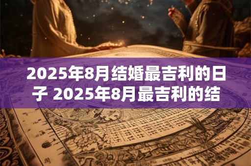 2025年8月结婚最吉利的日子 2025年8月最吉利的结婚日