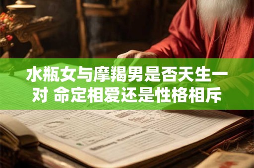 水瓶女与摩羯男是否天生一对 命定相爱还是性格相斥