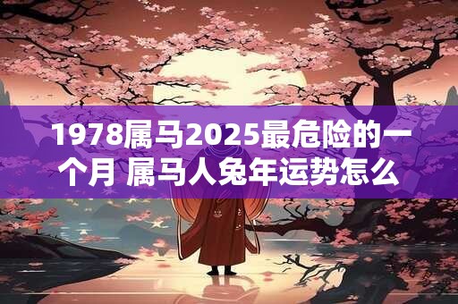 1978属马2025最危险的一个月 属马人兔年运势怎么样