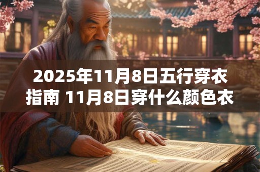2026年11月8日五行穿衣指南 11月8日穿什么颜色衣服
