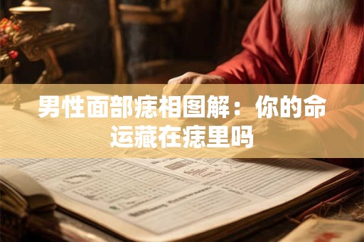 男性面部痣相图解：你的命运藏在痣里吗