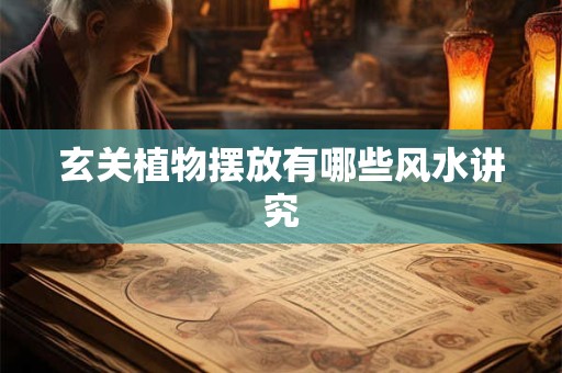 玄关植物摆放有哪些风水讲究