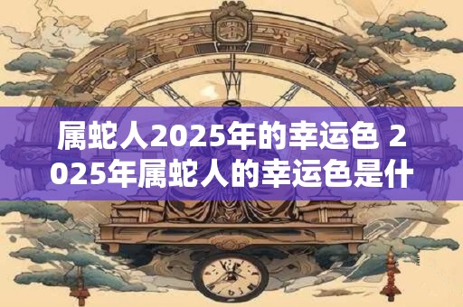 属蛇人2025年的幸运色 2025年属蛇人的幸运色是什么