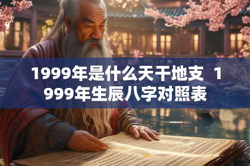 1999年是什么天干地支  1999年生辰八字对照表