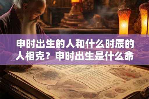 申时出生的人和什么时辰的人相克？申时出生是什么命？