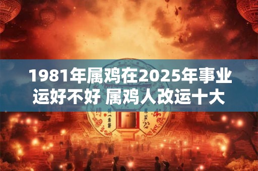 1981年属鸡在2025年事业运好不好 属鸡人改运十大方法！
