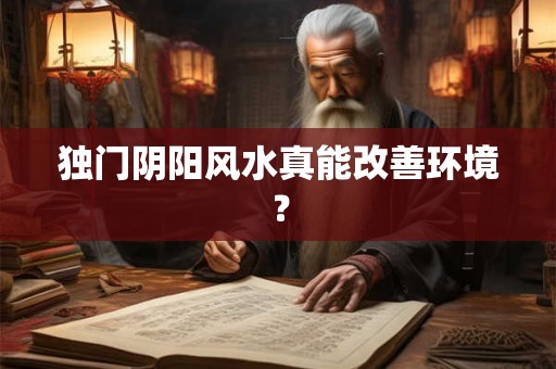 独门阴阳风水真能改善环境？