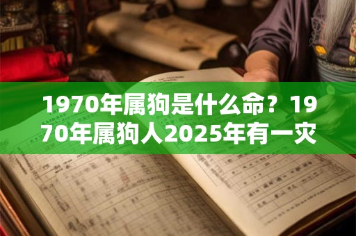 1970年属狗是什么命?1970年属狗人2025年有一灾 1970年属狗是什么命?1970年属狗人2025年有一灾