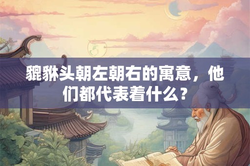 貔貅头朝左朝右的寓意,他们都代表着什么? 貔貅头朝左朝右的寓意,他们都代表着什么?