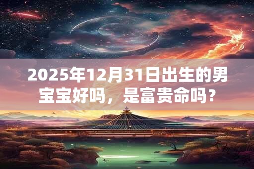 2025年12月31日出生的男宝宝好吗，是富贵命吗？