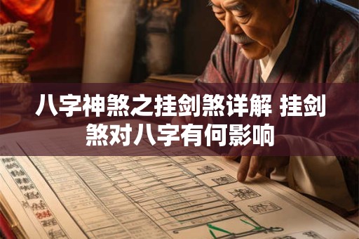 八字神煞之挂剑煞详解 挂剑煞对八字有何影响