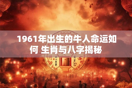 1961年出生的牛人命运如何 生肖与八字揭秘