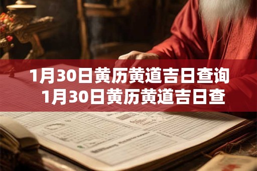 详细阅读:1月30日黄历黄道吉日查询 1月30日黄历黄道吉日查询 1月30日黄历黄道吉日查询 1月30日黄历黄道吉日查询