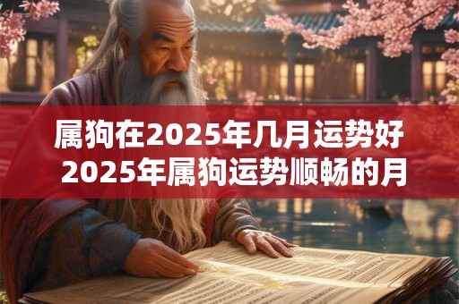 属狗在2025年几月运势好 2025年属狗运势顺畅的月份