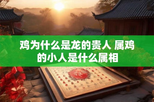 鸡为什么是龙的贵人 属鸡的小人是什么属相
