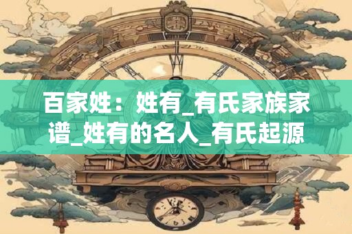 百家姓：姓有_有氏家族家谱_姓有的名人_有氏起源