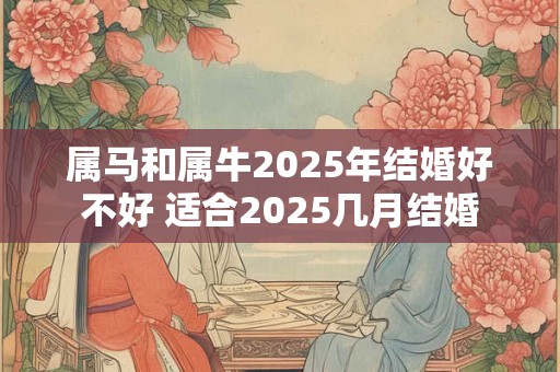 属马和属牛2026年结婚好不好 适合2026几月结婚