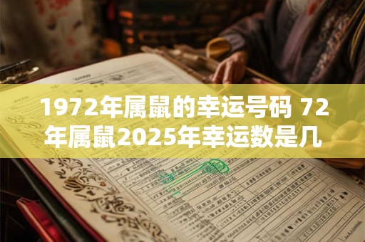 1972年属鼠的幸运号码 72年属鼠2025年幸运数是几