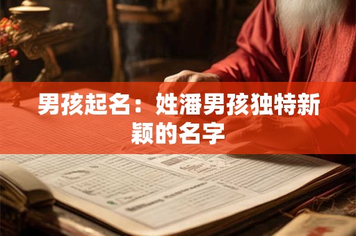 男孩起名：姓潘男孩独特新颖的名字