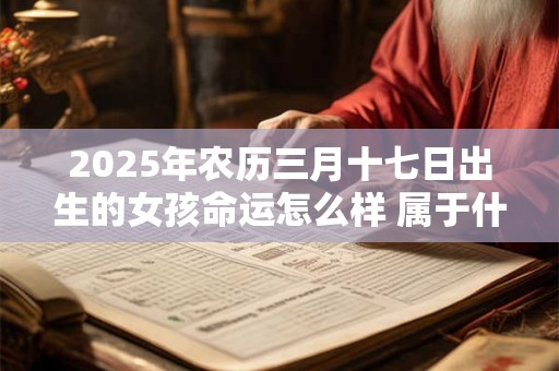2025年农历三月十七日出生的女孩命运怎么样 属于什么命 2025年农历三月十七日出生的女孩命运怎么样 属于什么命