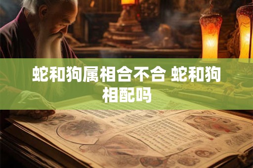 蛇和狗属相合不合 蛇和狗相配吗