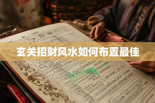 玄关招财风水如何布置最佳
