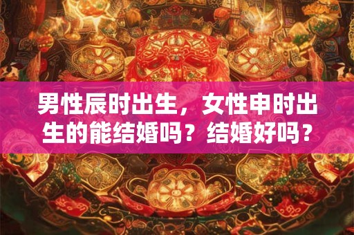 男性辰时出生，女性申时出生的能结婚吗？结婚好吗？