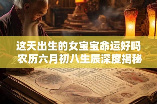 这天出生的女宝宝命运好吗 农历六月初八生辰深度揭秘