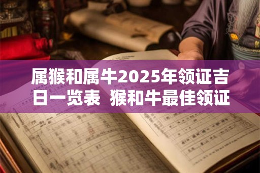 属猴和属牛2026年领证吉日一览表 猴和牛最佳领证日期 属猴和属牛2026年领证吉日一览表 猴和牛最佳领证日期