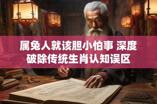 属兔人就该胆小怕事 深度破除传统生肖认知误区