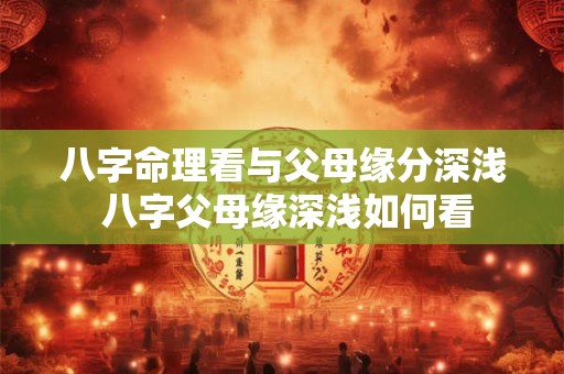 八字命理看与父母缘分深浅 八字父母缘深浅如何看