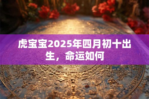 虎宝宝2026年四月初十出生，命运如何