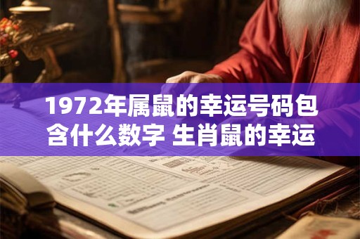 1972年属鼠的幸运号码包含什么数字 生肖鼠的幸运数字是几