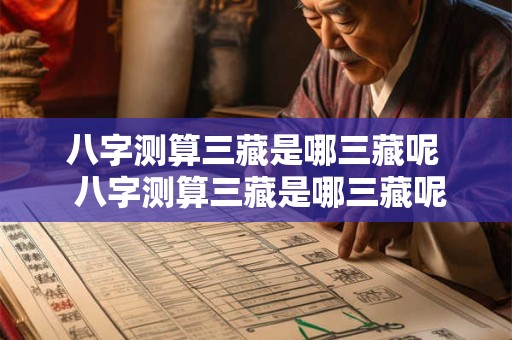 八字测算三藏是哪三藏呢  八字测算三藏是哪三藏呢