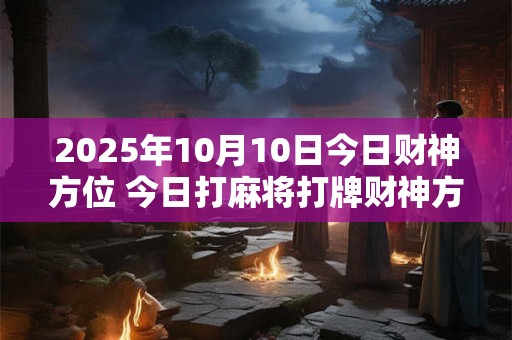 2025年10月10日今日财神方位 今日打麻将打牌财神方位！
