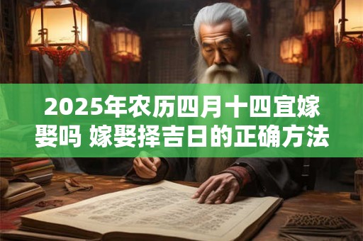 2025年农历四月十四宜嫁娶吗 嫁娶择吉日的正确方法