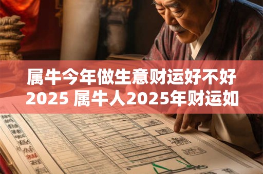 属牛今年做生意财运好不好2026 属牛人2026年财运如何